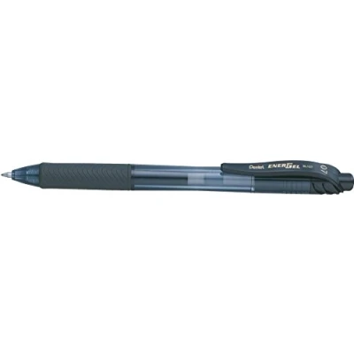 Afbeelding van Pentel BL107 A gelroller, metalen punt, 0,7 mm, zwart