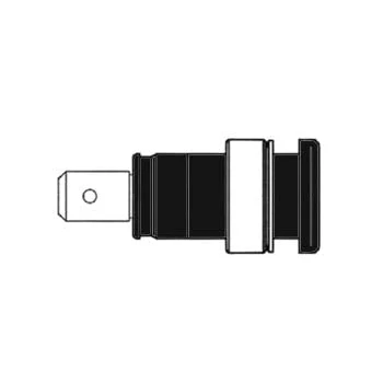 Afbeelding van GEISOLEERDE INBOUWBUS 4mm, AANRAAKVEILIG / ZWART (SEB 2620 F6,3)