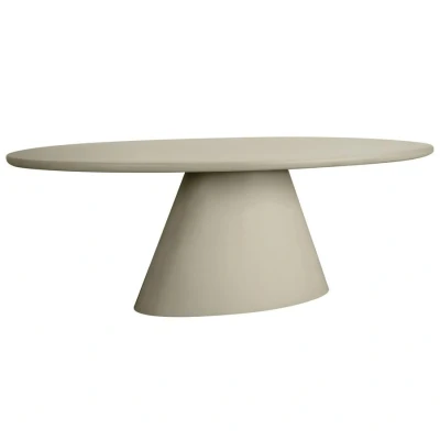 Afbeelding van Mello Eetkamertafel ovaal beige 240 cm