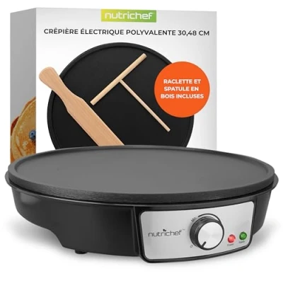 Image de Crêpière électrique Nutrichef Noir