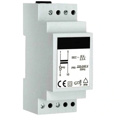 Afbeelding van HHG TR2 DIN rail transformator voor Accessoires deurintercom Wit
