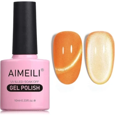 Afbeelding van AIMEILI 10 ml nagellak, magnetisch, gel, Cat&#039;s Eye UV, LED, manicure, pedicure, eenvoudig aan te brengen, 717