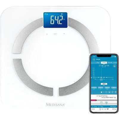 Afbeelding van Medisana BS 430 Connect Lichaamsanalyseweegschaal Wit