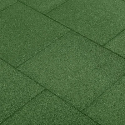 Afbeelding van Valtegels 6 st 50x50x3 cm rubber groen