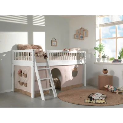 Afbeelding van Vipack Forrest Beech halfhoogslaper 90x200 Wit beuken