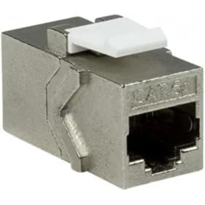 Afbeelding van CAT6a keystone koppelstuk STP Kabelverbinder Kabel Connector