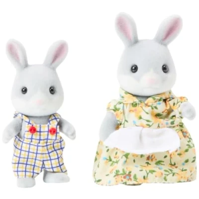 Afbeelding van Set Poppen Sylvanian Families Family Gray Rabbit
