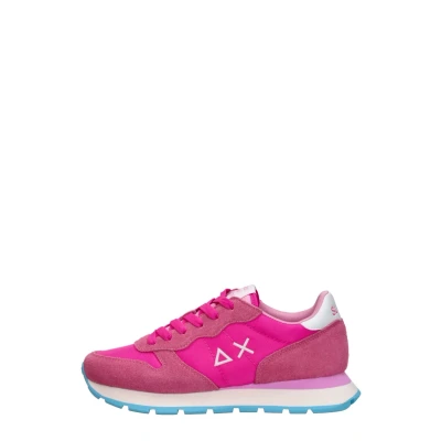 Afbeelding van Sun68 ALLY Solid Sneakers laag, Dames, Maat: 40, Fuxia Leer en textiel