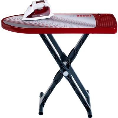 Afbeelding van Klein Toys Bosch speelgoedstrijkplank strijkset rood