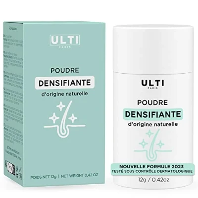 Image de ULTI Paris Poudre Pour épaissir et les cheveux 100 % naturel la perte de clairs 12 g (noir) (12 g, noir)