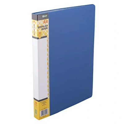 Afbeelding van D.RECT PP A4 presentatiemap 30 hoezen robuust aanbiedingsmap blauw