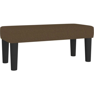 Afbeelding van Bankje 70x30x30 cm stof bruin