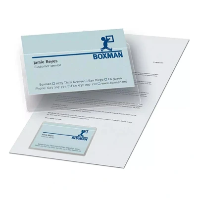 Image de 3l Porte Carte Adhesive Pp 60x105 Blister De 10