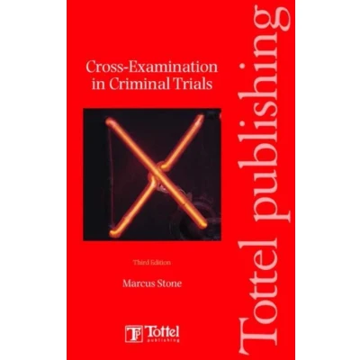 Afbeelding van Cross Examination In Criminal Trials