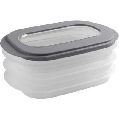 Afbeelding van Sunware Home Vleeswarendoos 3 Laags Grijs/Transparant