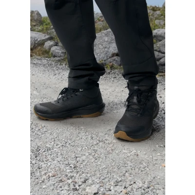 Afbeelding van Salomon Elixir TOUR MID WP Outdoorschoenen, Heren, Maat: 41 1/3, Phantom/black/asphalt Textiel/ synthetisch