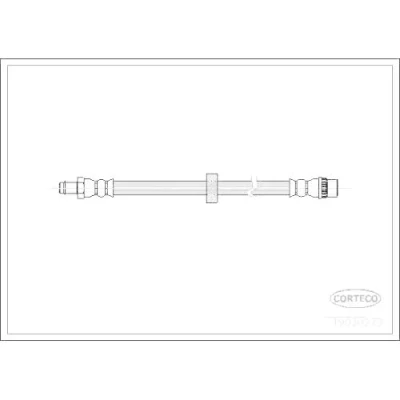 Afbeelding van CORTECO 19030273 Remslang Vooras 240 RENAULT: CLIO 1, TWINGO FIAT: Panda I Hatchback