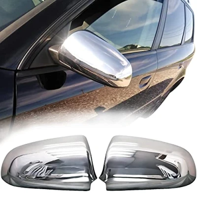 Afbeelding van Recambo Spiegelkappen roestvrij staal voor Audi A3 8P A4 B6 B7 A6 4F alle modellen 2000 2008