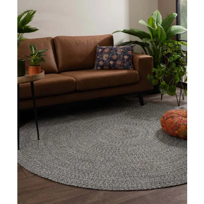 Afbeelding van Rond Vloerkleed Katoen Joy Blauw 160 Cm