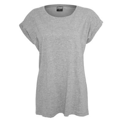 Afbeelding van Urban Classics Extended Shoulder Tshirt basic, Dames, Maat: XS, Grey