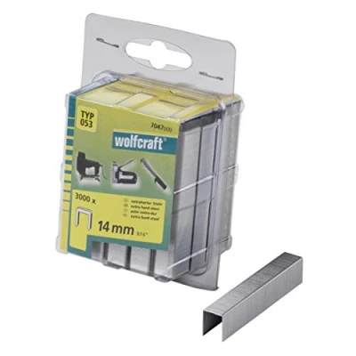Afbeelding van Wolfcraft 7047000 Nieten met brede rug Type 53 3000 stuk(s) Afm. (l x b h) 14 11.2 mm