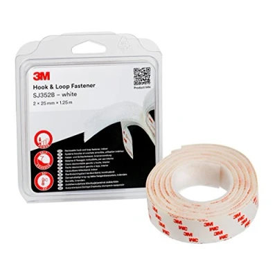 Afbeelding van 3M SJ352B Klittenband Om vast te plakken (l x b) 1.25 m 25 mm Wit 1 stuk(s)