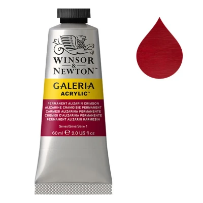 Image de Winsor &amp; Newton Galeria peinture acrylique (60 ml) 466 alizarine cramoisie permanente