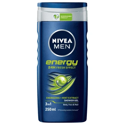 Afbeelding van Nivea Men 3in1 Energy Douchegel 250ml