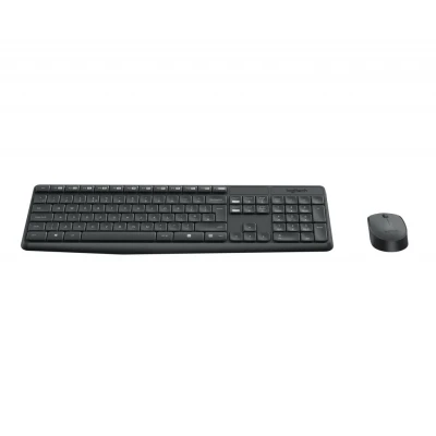 Afbeelding van Logitech MK235 toetsenbord Inclusief muis USB QWERTY Italiaans Grijs
