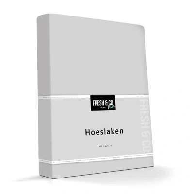 Afbeelding van Hoeslaken Katoen Wiegje 40x80/90 Grijs Fresh and Co Kids Geschikt Voor Matrassen Tot 17 cm Hoog Ga naar Dekbed Discounter.nl &amp; Profiteer