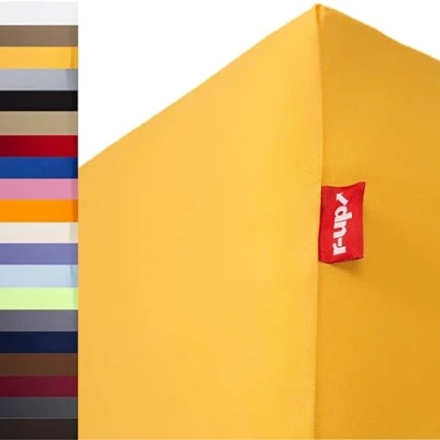 Afbeelding van r up Past Hoeslaken 180x200 200x220 tot 35cm hoogte vele kleuren 100% katoen 130g / m2 Öko Tex 100 stressvrij