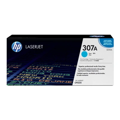 Image de HP 307A cyan originale LaserJet cartouche de toner (CE741A)