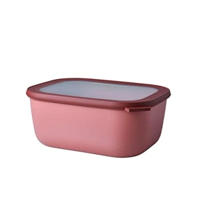 Image de Mepal Bol Multifonction Rectangulaire Boîte Conservation Alimentaire avec Couvercle Convient comme de Hermétique pour le Réfrigérateur, Micro ondes &amp; Congélateur 3000 ml Vivid mauve