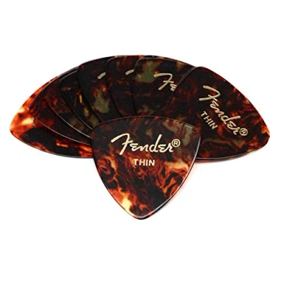 Afbeelding van Fender Picks 346 Shell thin 12er set Classic Celluloid Plectrum