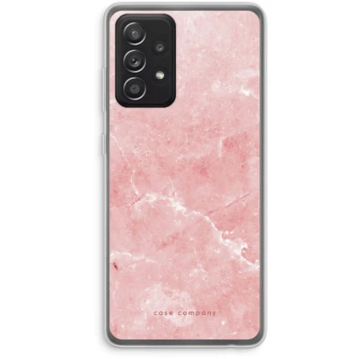 Afbeelding van Case Company® hoesje geschikt voor Samsung Galaxy A52s 5G Roze marmer Soft Cover Telefoonhoesje Bescherming aan alle Kanten en Schermrand