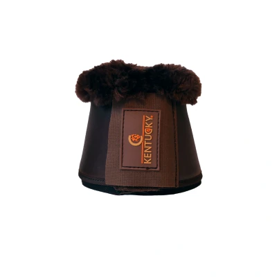 Image de Kentucky Horsewear Cloches d&#039;Obstacles Sheepskin Leather Marron/Marron XL