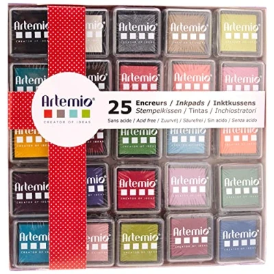 Image de Set de 25 encreurs à tampons Artemio