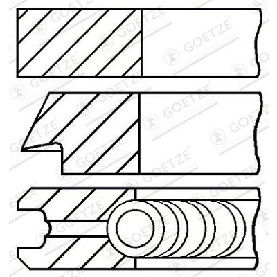 Afbeelding van Goetze Engine Zuigerveren 08 429300 00