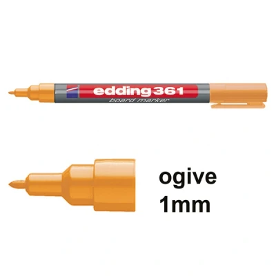 Image de Edding 361 marqueur pour tableau blanc (1 mm ogive) orange