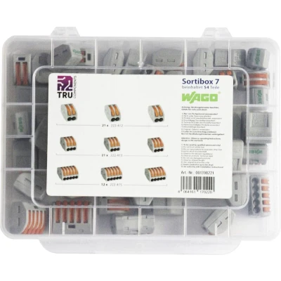 Afbeelding van WAGO WA 741 744 Assortiment verbindingsklemmen Flexibel: 0.08 2.5 mm² Massief: 54 stuk(s)