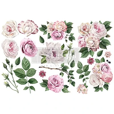 Afbeelding van Mini Transfer &quot;Delicate Roses&quot; by Redesign with Prima