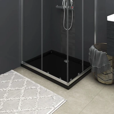 Afbeelding van Douchebak rechthoekig 70x90 cm ABS zwart