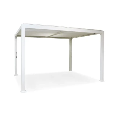 Afbeelding van Overkapping vierkant M Alvaro Gazebo 301 x 363 cm Matt white Suns