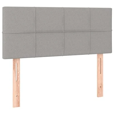 Afbeelding van vidaXL Hoofdeinde lichtgrijs, 90 x 5 78/88 cm, stof