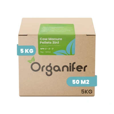 Afbeelding van Organifer Koemestkorrels 3in1 (5 kg voor 50 m2)