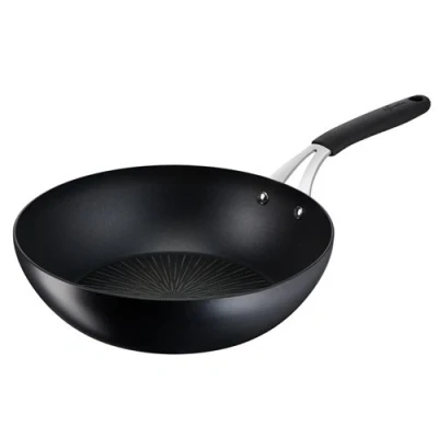 Image de Poêle wok aluminium 28cm noir Lagostina 012165041828