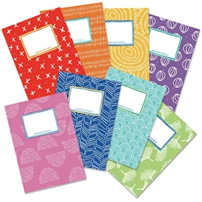 Afbeelding van Papierdrachen 8 x hoogwaardige papieren enveloppen, DIN A5, regenboog, schoolenveloppen, 250 g/m², set nr. 11