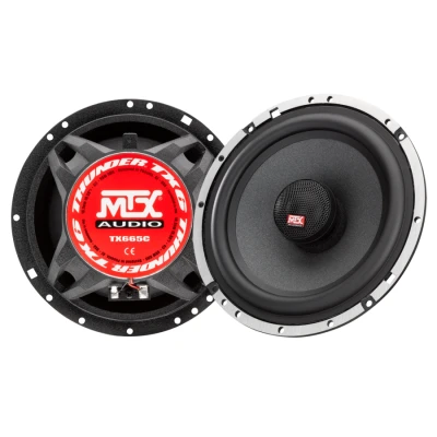 Image de MTX TX665C Haut parleurs coaxiaux 16,5cm 2 voies 90W RMS 4O châssis alu tweeter néodyme dôme soie bobine TSV TIL