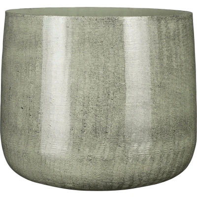 Afbeelding van Mica Decorations Benson Bloempot H27 x Ø32 cm Metaal Lichtgrijs