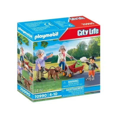 Afbeelding van Playmobil CITY LIFE Grootouders MET Kleinkinderen 70990 Miniaturen voor kinderen, Maat: One Size, Multi coloured